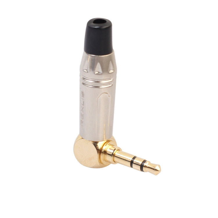Spina per saldatura cavo auricolare stereo a forma di L da 90 gradi 3,5 mm in lega di zinco, Zinc Alloy