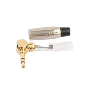 Spina per saldatura cavo auricolare stereo a forma di L da 90 gradi 3,5 mm in lega di zinco, Zinc Alloy