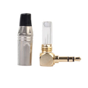 Spina per saldatura cavo auricolare stereo a forma di L da 90 gradi 3,5 mm in lega di zinco, Zinc Alloy