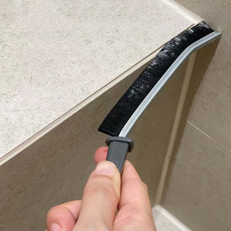 Spazzola per la pulizia degli angoli delle piastrelle della cucina del bagno Spazzola rigida multifunzionale per fessure per finestre