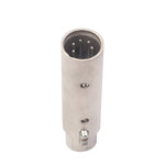 Adattatore XLR 3 pin femmina a 5 pin maschio in lega di zinco