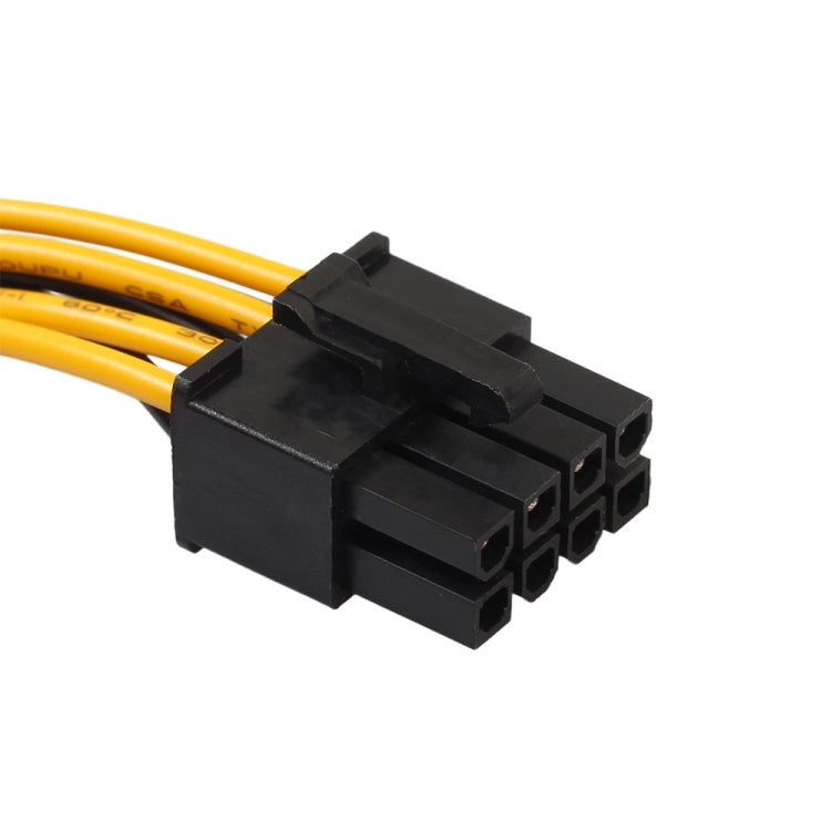 Scheda grafica GPU in rame completo da 8 pin femmina a doppia linea di trasferimento di alimentazione della scheda madre del computer SATA da 15 pin, 0.2m