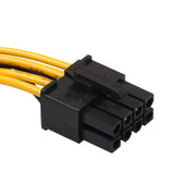 Scheda grafica GPU in rame completo da 8 pin femmina a doppia linea di trasferimento di alimentazione della scheda madre del computer SATA da 15 pin, 0.2m