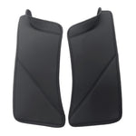Per Tesla Model Y Porta posteriore integrata nella soglia del davanzale dei sedili posteriori Cuscinetto protettivo in pelle anti-calcio, Black, Carbon Fiber, TPE