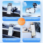 SHUNWEI SD-1132B Ventosa per telefono per auto + Staffa di supporto per rilevamento di gravità del supporto per bocchetta dell'aria
