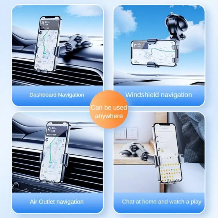 SHUNWEI SD-1132B Ventosa per telefono per auto + Staffa di supporto per rilevamento di gravità del supporto per bocchetta dell'aria