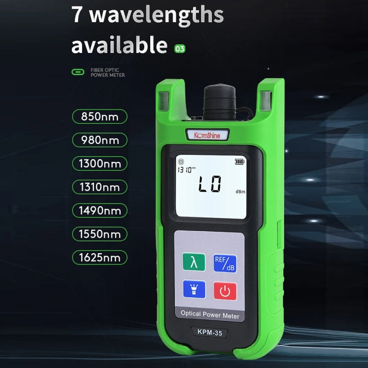 Tester di linea per cavi ottici del misuratore di potenza ottica ad alta precisione Komshine, KPM-35-A/-70DBM to +6DBM, KPM-35-C/-50DBM to +26dBM