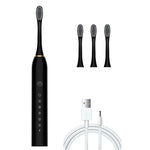 Spazzolini elettrici ricaricabili ad ultrasuoni con setole morbide Flosser 6 Gear con 4 spazzole