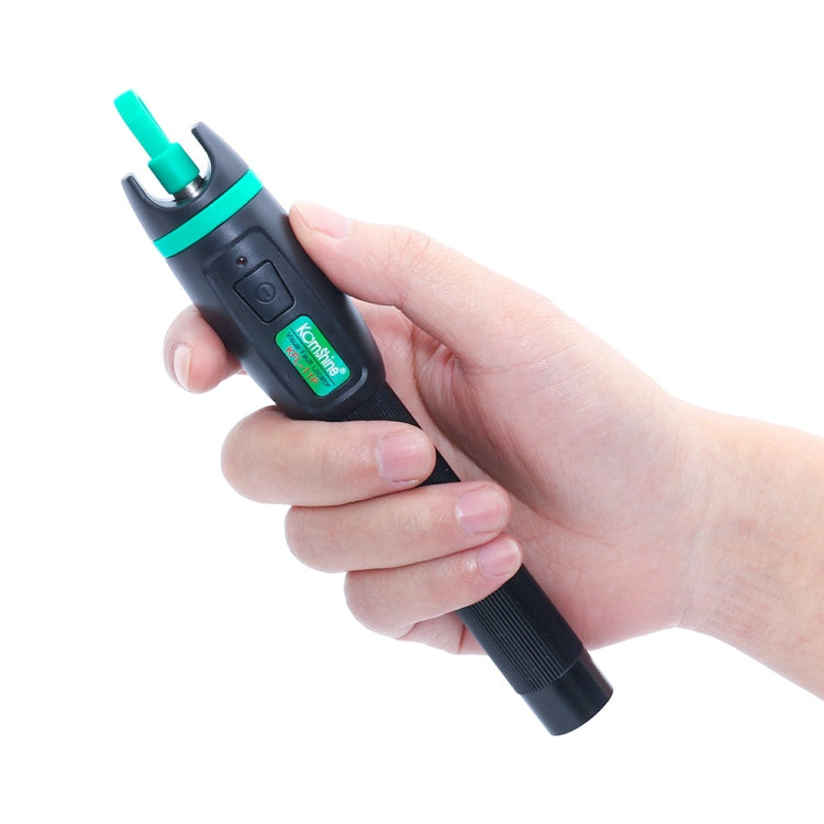Penna a luce rossa in fibra ottica con sorgente di luce laser visibile in metallo KomShine, KFL-11P-20MW, KFL-11P-30MW