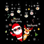 Decorazioni natalizie per finestre, poster, adesivi murali in vetro, Babbo Natale, alce, fiocco di neve, SD-01 45x60cm, SD-02 45x60cm, SD-03 30x90cm, SD-05 30x90cm, SD-12 30x90cm, SD-2203 30x45cm, SD-2204 30x45cm, SD-2205 30x45cm, SD-2206 45x60cm      ...