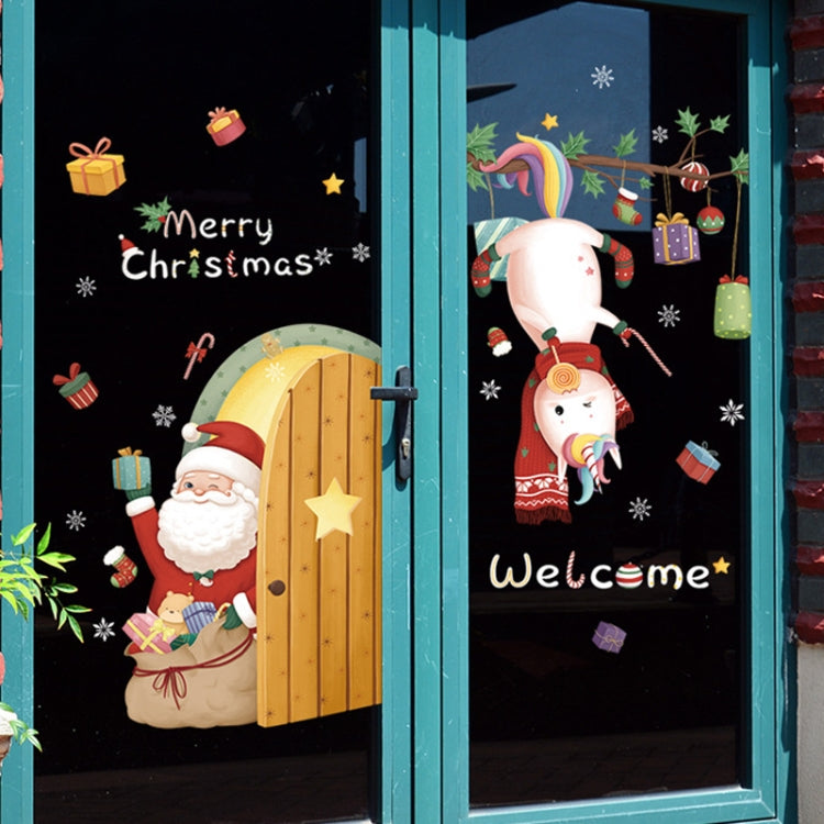Decorazioni natalizie per finestre, poster, adesivi murali in vetro, Babbo Natale, alce, fiocco di neve, SD-01 45x60cm, SD-02 45x60cm, SD-03 30x90cm, SD-05 30x90cm, SD-12 30x90cm, SD-2203 30x45cm, SD-2204 30x45cm, SD-2205 30x45cm, SD-2206 45x60cm      ...