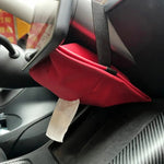 Borse per la conservazione dei fazzoletti con scatola per fazzoletti per schermo di controllo centrale per seggiolino auto Tesla Model 3 / Y, Black, Brown, Red