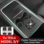 Per Tesla Model 3 / Y Pellicola protettiva per pannello centrale in fibra di carbonio Interni auto antigraffio, Light, Matte