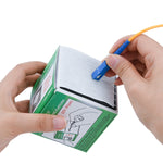 220 fogli/scatola Komshine SC/FC/ST/LC/Carta per pulizia in fibra ottica non tessuta in fibra nuda
