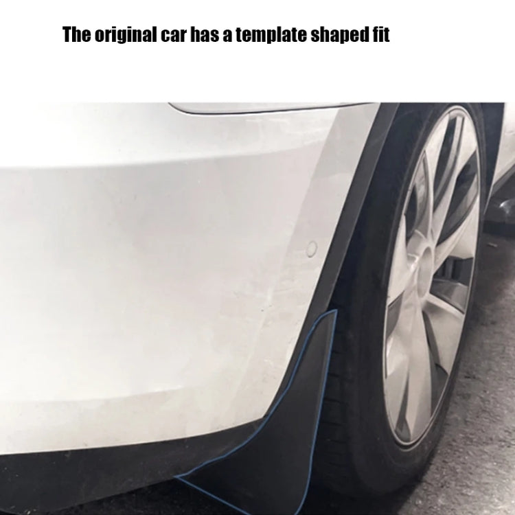 Per parafanghi in gomma morbida per ruote anteriori e posteriori Tesla Model Y, Matte Black, Carbon Fiber