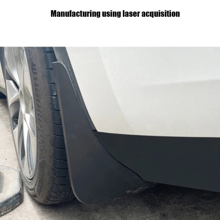 Per parafanghi in gomma morbida per ruote anteriori e posteriori Tesla Model Y, Matte Black, Carbon Fiber