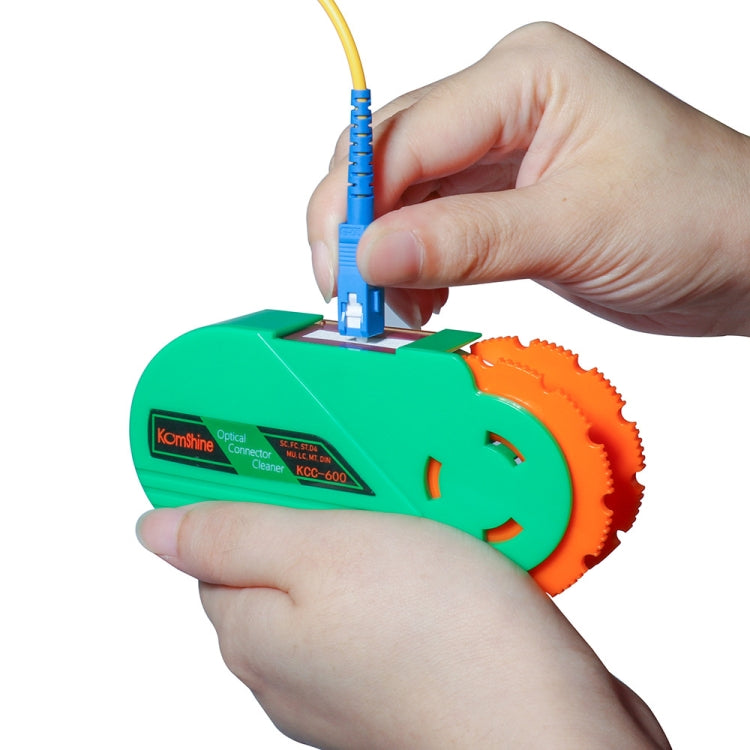 Cartuccia di pulizia del connettore in fibra ottica a cassetta portatile Komshine con nucleo, Fiber Connector Box
