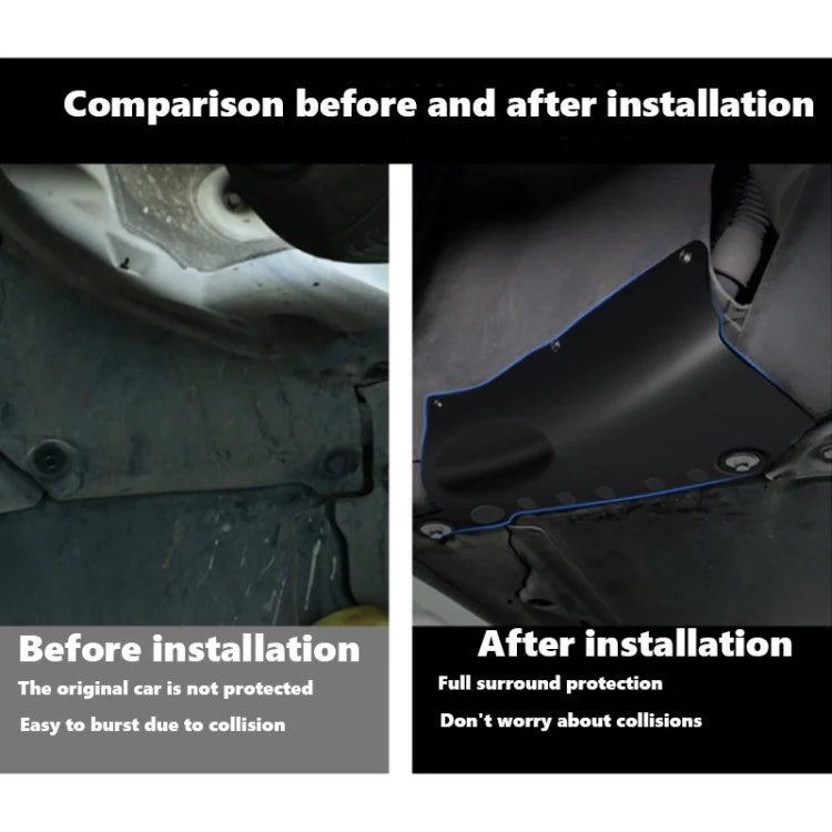 Protezione del liquido di raffreddamento dell'auto, protezione del tubo del telaio, deflettore, custodia del condensatore della batteria del motore, For Tesla  Model 3, For Tesla  Model Y