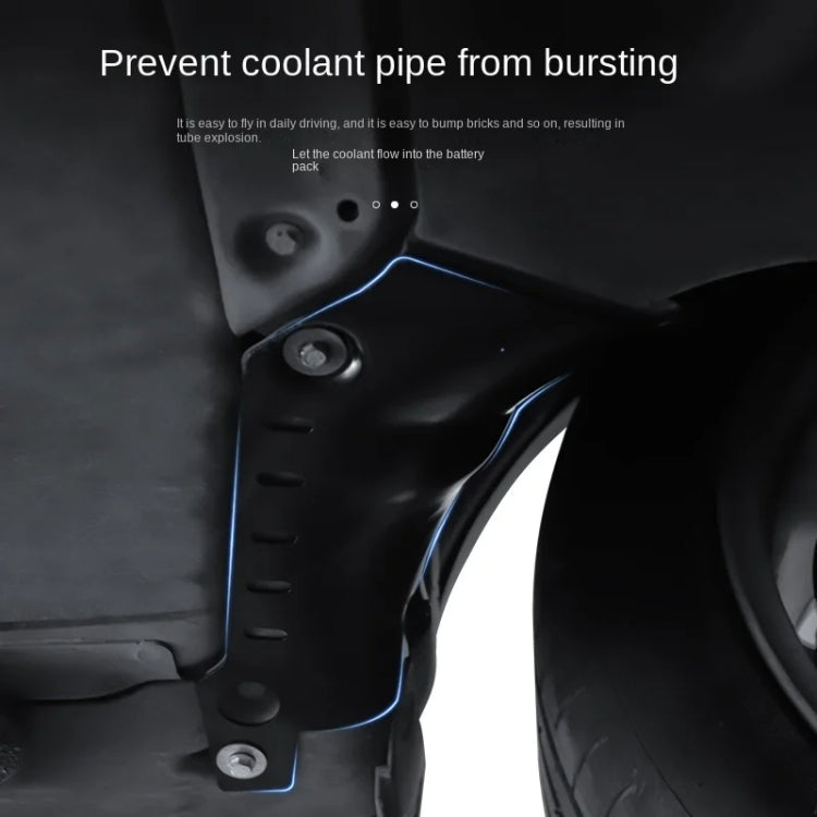 Protezione del liquido di raffreddamento dell'auto, protezione del tubo del telaio, deflettore, custodia del condensatore della batteria del motore, For Tesla  Model 3, For Tesla  Model Y
