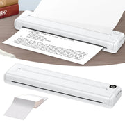Piccola stampante termica portatile Bluetooth per ufficio domestico A4. Stampante senza inchiostro portatile, Printer, 200pcs Thermal Paper