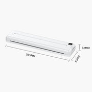 Piccola stampante termica portatile Bluetooth per ufficio domestico A4. Stampante senza inchiostro portatile, Printer, 200pcs Thermal Paper