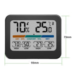 Stazione meteorologica igrometro termometro digitale LCD per temperatura e umidità interna, 324