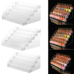 Espositore per smalto acrilico, supporto per scaletta trasparente, portabottiglie per olio essenziale cosmetico, 2 Layers, 3 Layers, 4 Layers, 5 Layers, 6  Layers, 7 Layers