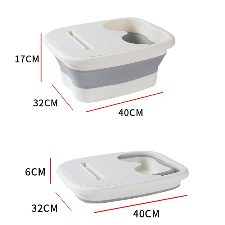Lavabo per massaggio ai piedi con secchio pieghevole per pediluvio da 15 litri, Without Lid Gray, Without Lid Pink, Without Lid Green, With Lid Pink, With Lid Green