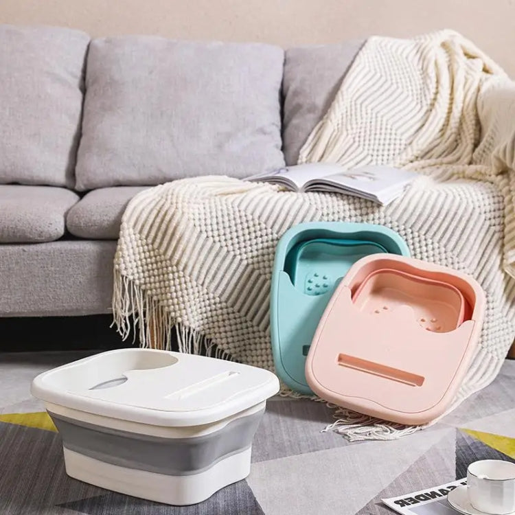 Lavabo per massaggio ai piedi con secchio pieghevole per pediluvio da 15 litri, Without Lid Gray, Without Lid Pink, Without Lid Green, With Lid Pink, With Lid Green