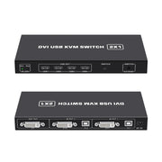 Switch KVM USB DVI 4K Adattatore DVI 2 ingressi 1 uscita Hub switcher condiviso da due computer, SW88