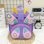 Zaino per bambini Borsa a tracolla per ragazze Zaino con farfalla simpatico cartone animato
