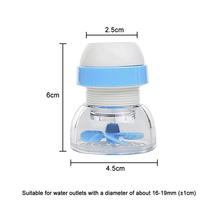 Filtro girevole per rubinetto della cucina domestica Filtro acqua antispruzzo per risparmio acqua, Random Color Delivery