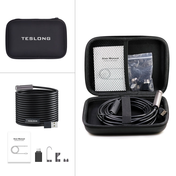 Teslong NTC125 5M 3 in 1 Periscopio USB per telefono per riparazione automatica Messa a fuoco automatica pixel 500W