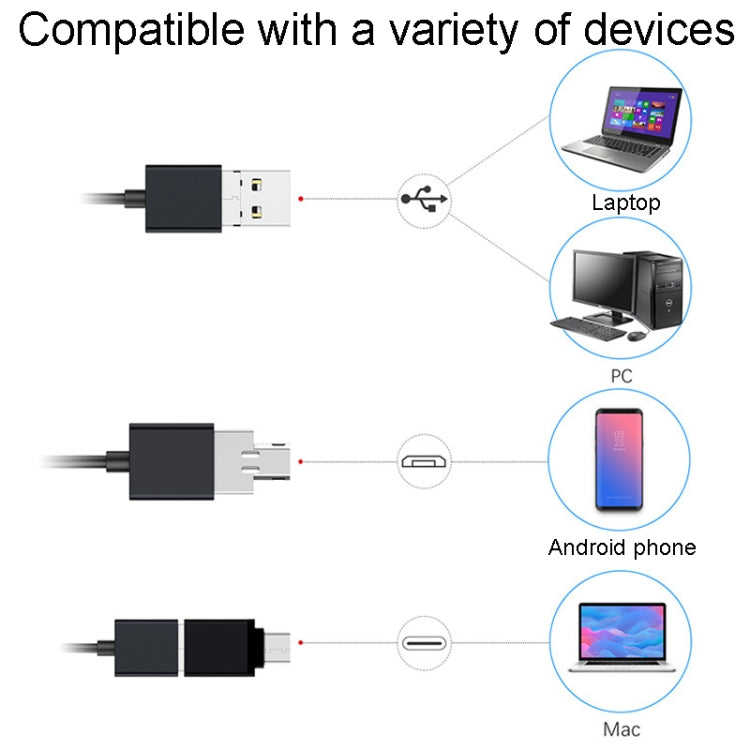 Teslong NTC125 5M 3 in 1 Periscopio USB per telefono per riparazione automatica Messa a fuoco automatica pixel 500W