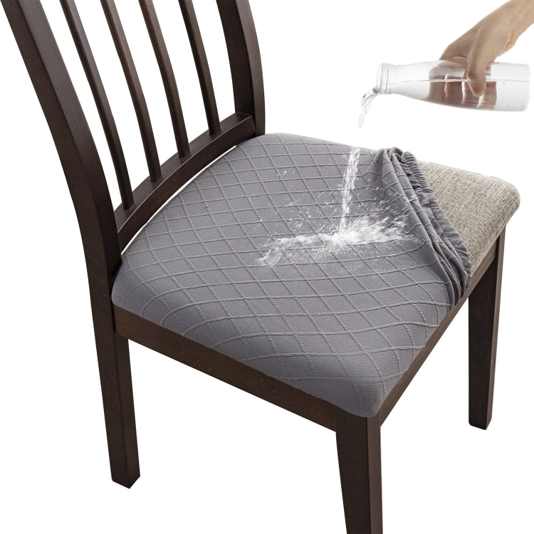 Fodera per cuscino per sedia jacquard scozzese con diamanti Fodera per sedia per tavolo da pranzo per ristorante dell'hotel