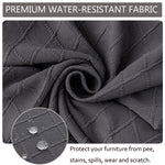 Fodera per cuscino per sedia jacquard scozzese con diamanti Fodera per sedia per tavolo da pranzo per ristorante dell'hotel