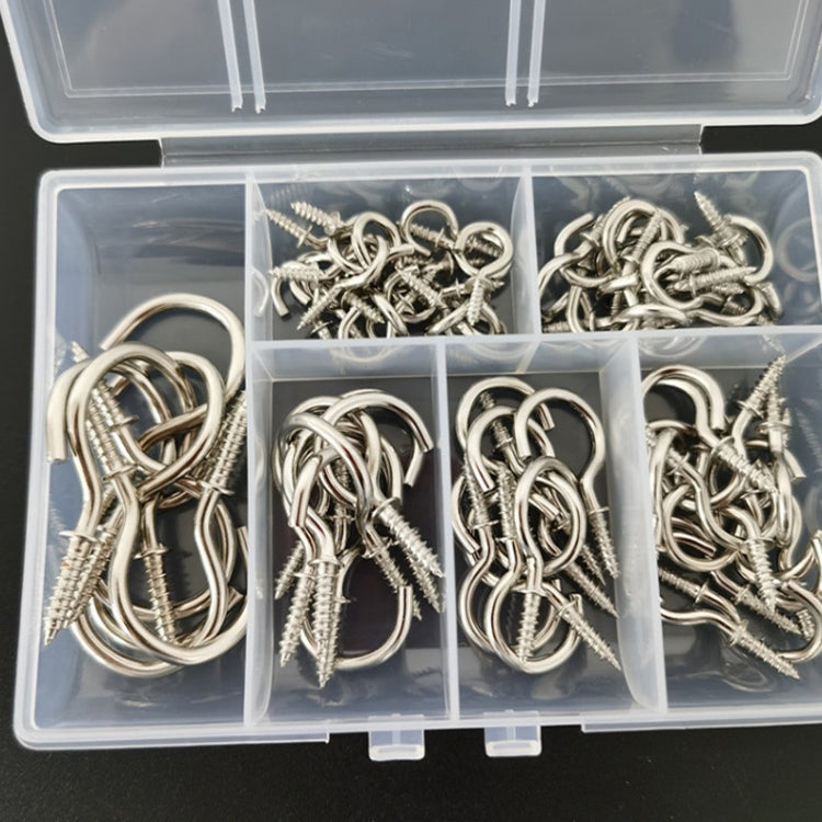 Set di ganci da soffitto da avvitare da 75 pezzi/scatola. Gancio per lampada da parete per portaoggetti domestico