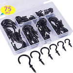 Set di ganci da soffitto da avvitare da 75 pezzi/scatola. Gancio per lampada da parete per portaoggetti domestico