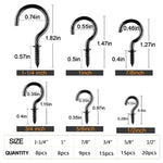 Set di ganci da soffitto da avvitare da 75 pezzi/scatola. Gancio per lampada da parete per portaoggetti domestico