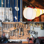 Set di ganci da soffitto da avvitare da 75 pezzi/scatola. Gancio per lampada da parete per portaoggetti domestico