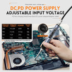 Mini stazione di saldatura FNIRSI Display digitale Saldatore intelligente a temperatura costante, Blue Standard BC2, Black Standard BC2, Blue Standard 6 Heads, Black Standard 6 Heads, Blue BC2 with Power Supply, Black BC2 with Power Supply             ...