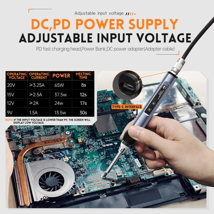 Mini stazione di saldatura FNIRSI Display digitale Saldatore intelligente a temperatura costante, Blue Standard BC2, Black Standard BC2, Blue Standard 6 Heads, Black Standard 6 Heads, Blue BC2 with Power Supply, Black BC2 with Power Supply             ...