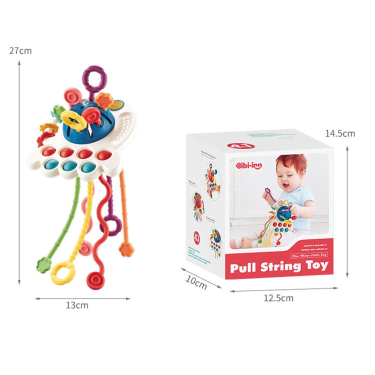 Puzzle per bambini Divertenti giocattoli per pompare le dita Giocattoli per l'insegnamento precoce dell'illuminazione, Octopus (Blue), Octopus (Red), Cartoon Crab (Orange), Cartoon Crab (Green), Rocket (Blue), Rocket (Red), Flying Sword (Red)          ...