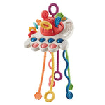 Puzzle per bambini Divertenti giocattoli per pompare le dita Giocattoli per l'insegnamento precoce dell'illuminazione, Octopus (Blue), Octopus (Red), Cartoon Crab (Orange), Cartoon Crab (Green), Rocket (Blue), Rocket (Red), Flying Sword (Red)          ...