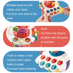 Puzzle per bambini Divertenti giocattoli per pompare le dita Giocattoli per l'insegnamento precoce dell'illuminazione, Octopus (Blue), Octopus (Red), Cartoon Crab (Orange), Cartoon Crab (Green), Rocket (Blue), Rocket (Red), Flying Sword (Red)          ...