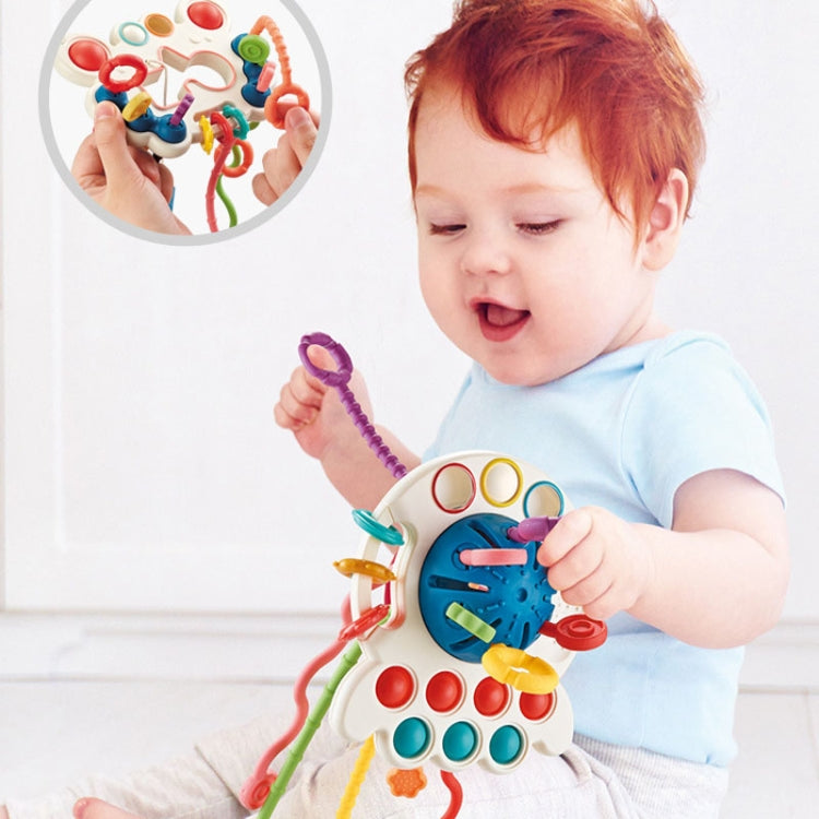 Puzzle per bambini Divertenti giocattoli per pompare le dita Giocattoli per l'insegnamento precoce dell'illuminazione, Octopus (Blue), Octopus (Red), Cartoon Crab (Orange), Cartoon Crab (Green), Rocket (Blue), Rocket (Red), Flying Sword (Red)          ...