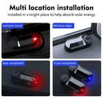 Spia LED antifurto solare per auto con aromaterapia