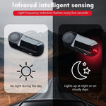 Spia LED antifurto solare per auto con aromaterapia