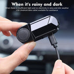 Spia LED antifurto solare per auto con aromaterapia
