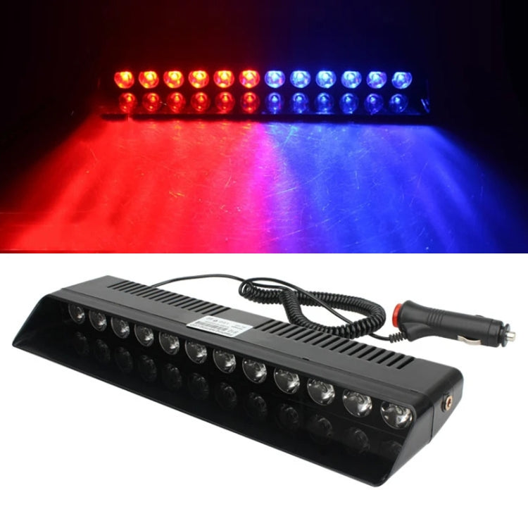 Luce stroboscopica ad alta luminosità con ventosa anteriore per auto a 12 LED